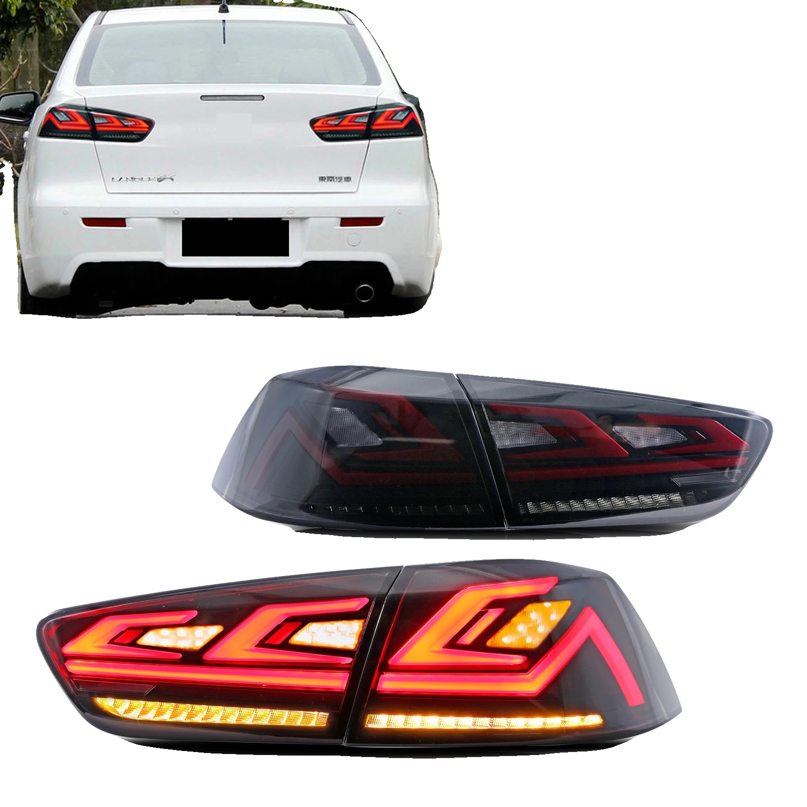 Led-rückleuchten, 12 V Spannung, 3400 Lm Helligkeit, 35 W Leistung, Robustes Abs-material, Plug-and-play-installation