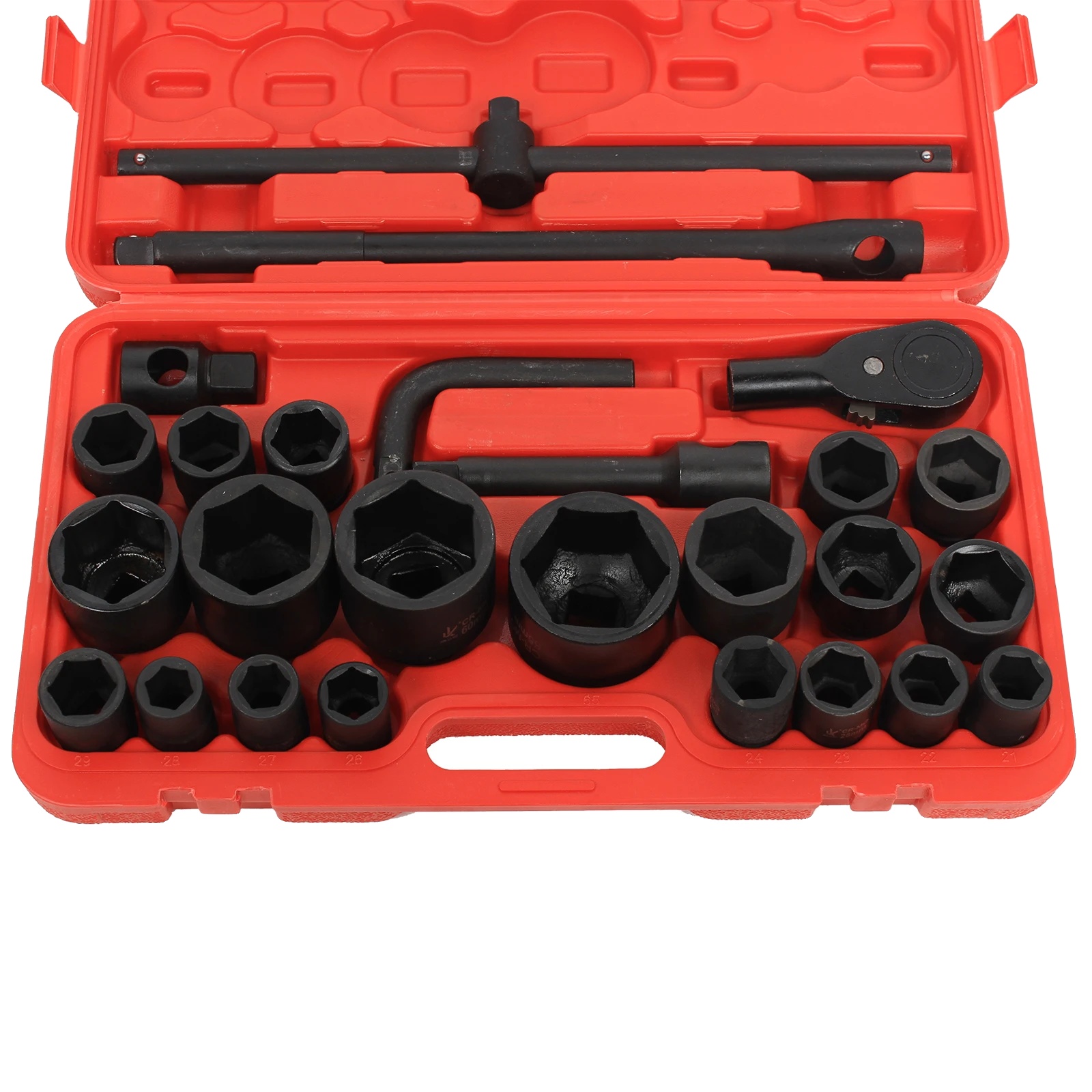 Ratschen-steckschlüsselsatz, Robustes Material, Effizientes Design, Schwarz