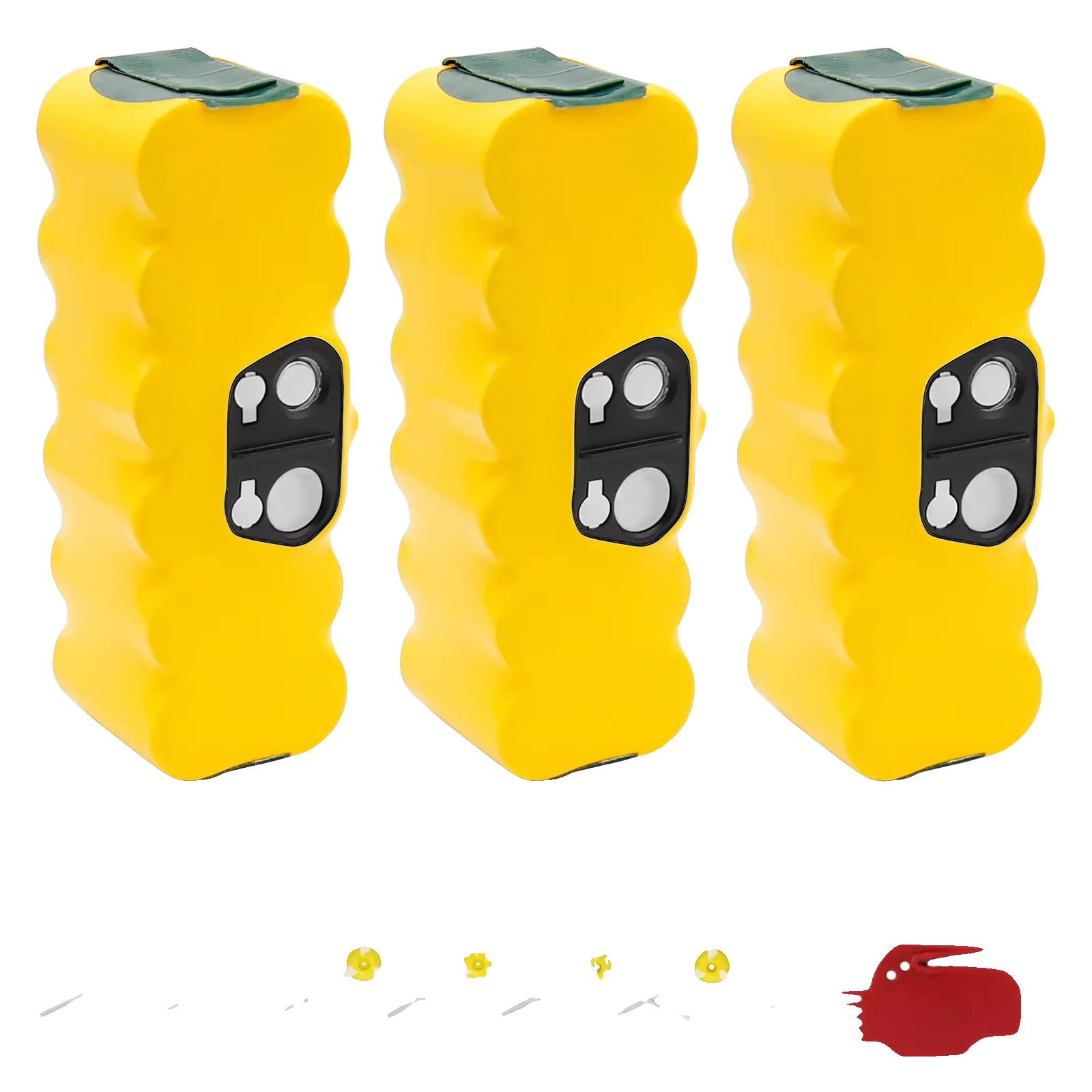 Akku, 6000 Mah Kapazität, Kompatibel Mit Der Irobot Roomba Serie, 3bat Mit Netzteil, 14,4 V