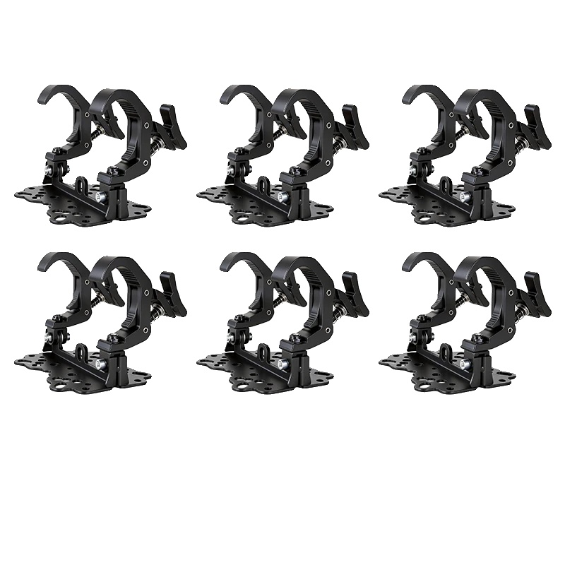 Bühnenbeleuchtungsklemme, Hohe Tragfähigkeit, Robustes Aluminium, 6 Stück