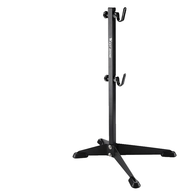 Fahrradständer, Robuste Stahlkonstruktion, Platzsparendes Design, Schwarz