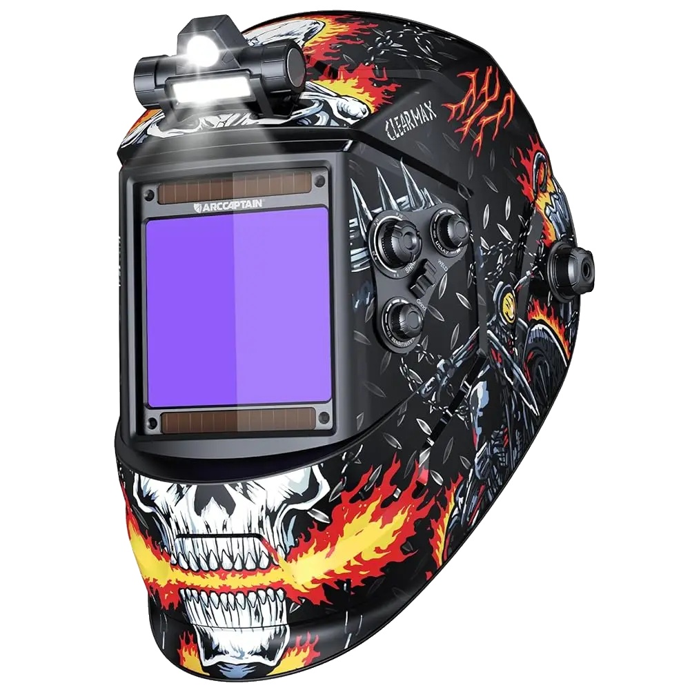 Schweißhelm, Automatische Abdunkelung, Led-licht, C