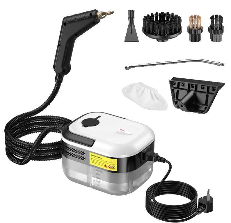 Dampfreiniger, Hohe Temperatur, Schnelles Aufheizen, Schwarz Mechanisch