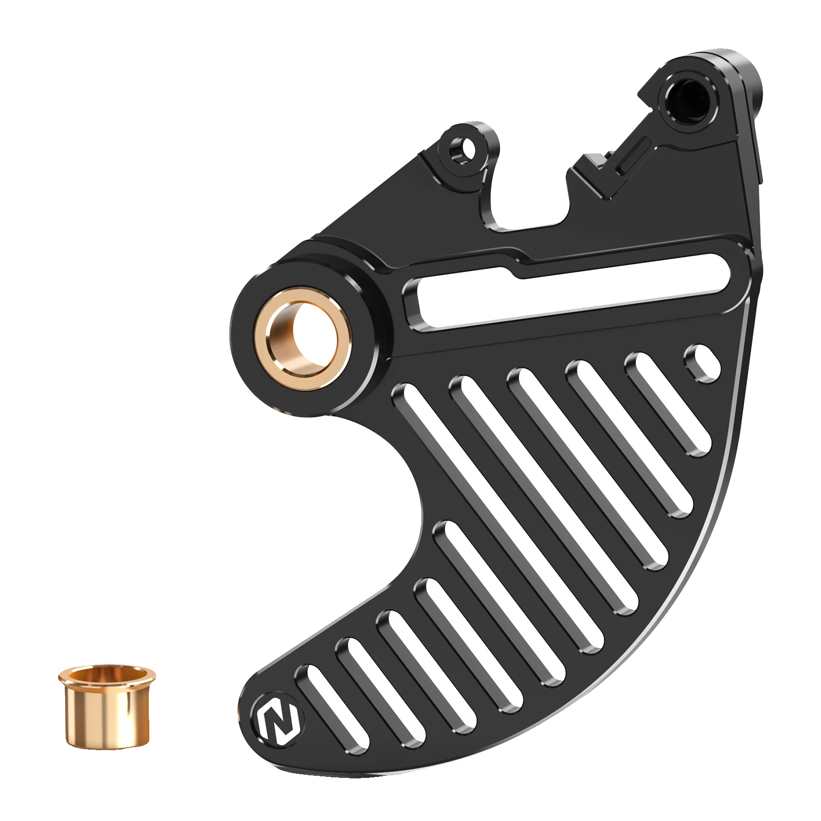 Bremsscheibenschutz, 6061-t6 Aluminium, Leichtbauweise, Schwarz, Hinten