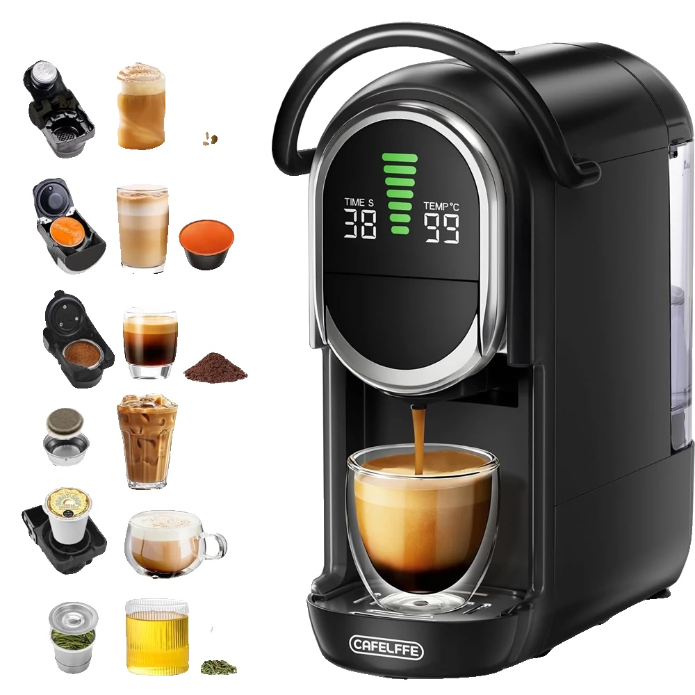 Kaffeemaschine, Geeignet Für Verschiedene Brühmethoden, 19 Bar Druck, Schwarz, Eu