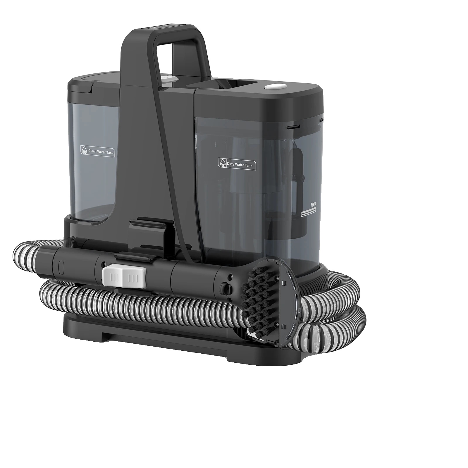 Tragbarer Heißwasserreiniger, 4 Reinigungsmodi, Hepa-filter, Schwarz