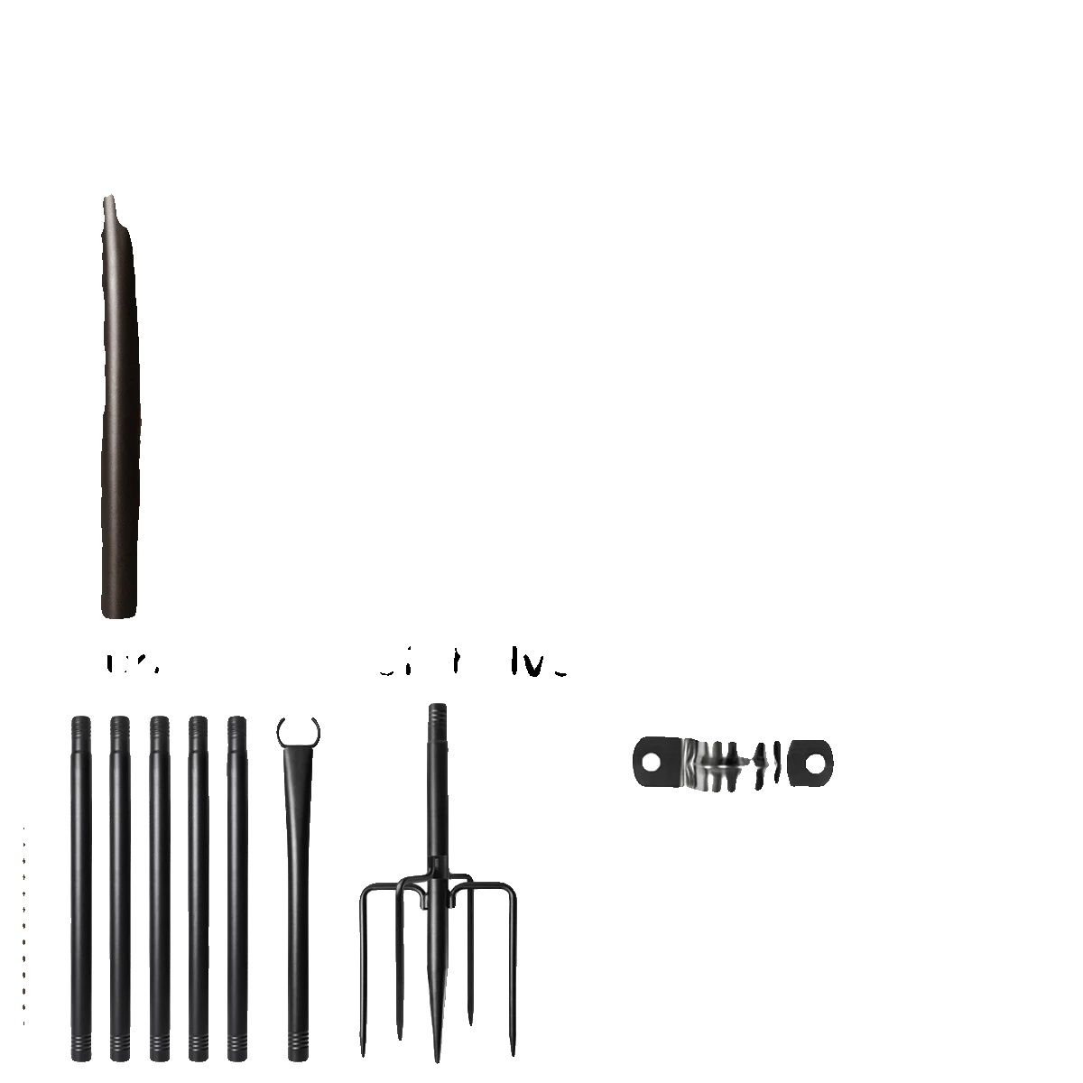 Lichtmasten, Höhenverstellbar, Robuste Metallkonstruktion, 2 Stück