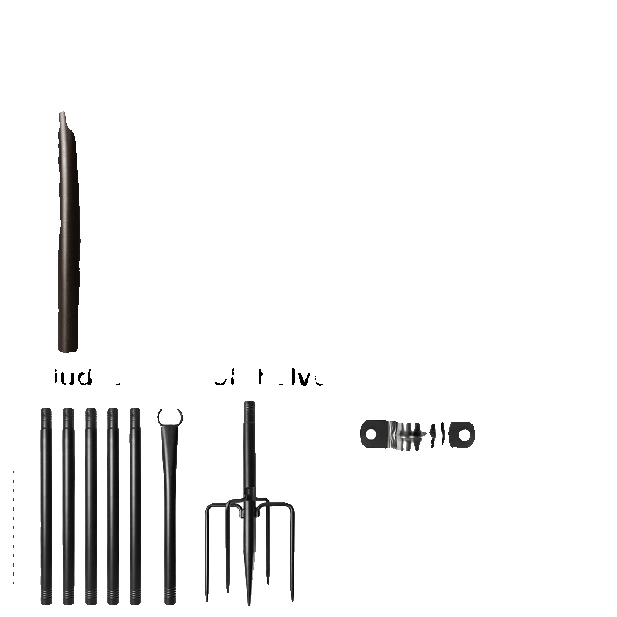 Lichtmasten, Höhenverstellbar, Robuste Metallkonstruktion, 4 Stück
