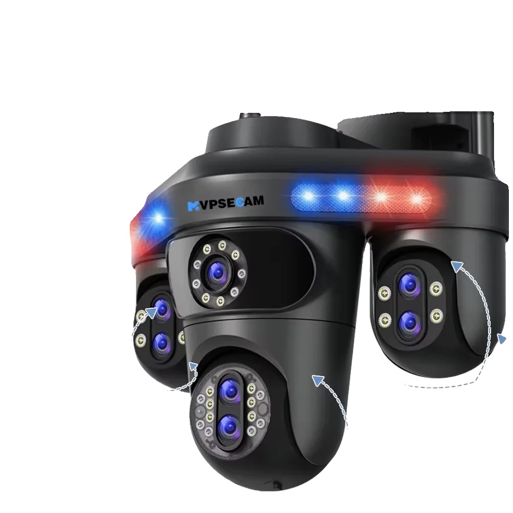 Sicherheitskamera, 10-facher Optischer Zoom, 360°-drehung Und -neigung, 35 Mp, Schwarz, Ohne Speicherkarte, Eu-stecker