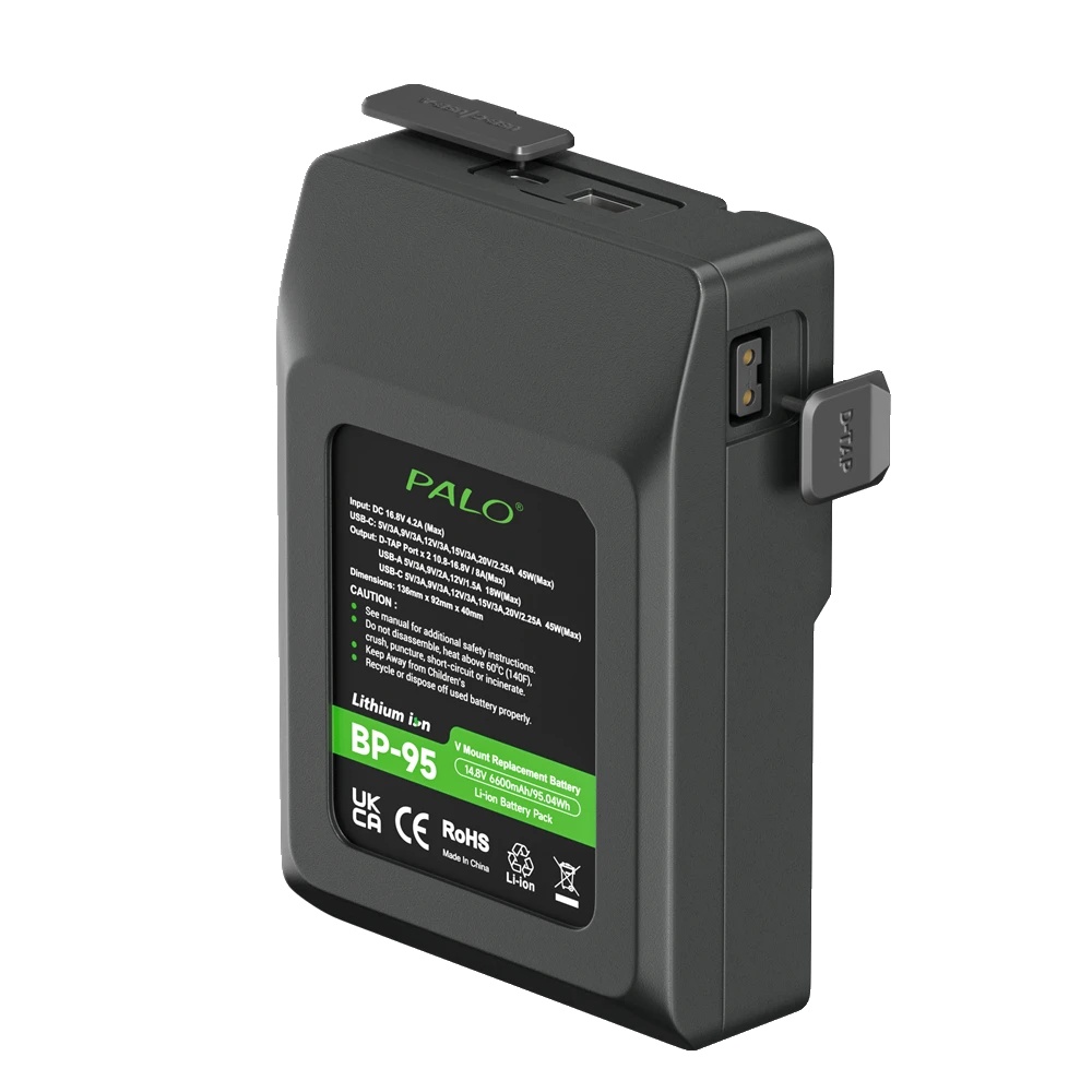 V-mount-akku, 6600 Mah Kapazität, Usb-c-ladeanschluss, 1 Akku