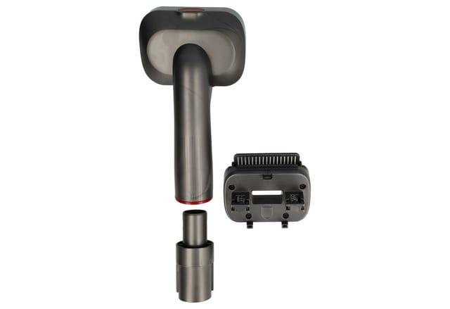 2-in-1 Tierhaar-Bürste kompatibel mit Dyson V8 Animal +, V8 Advanced, V8 Absolute Pro Staubsauger - Selbstreinigend, Inkl. Anschluss-Adapter - Vhbw