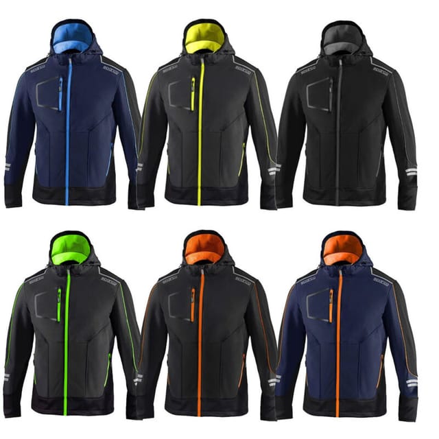 02412GSGF3 Softshell-Arbeitsjacke York Grau/Gelb l - Sparco
