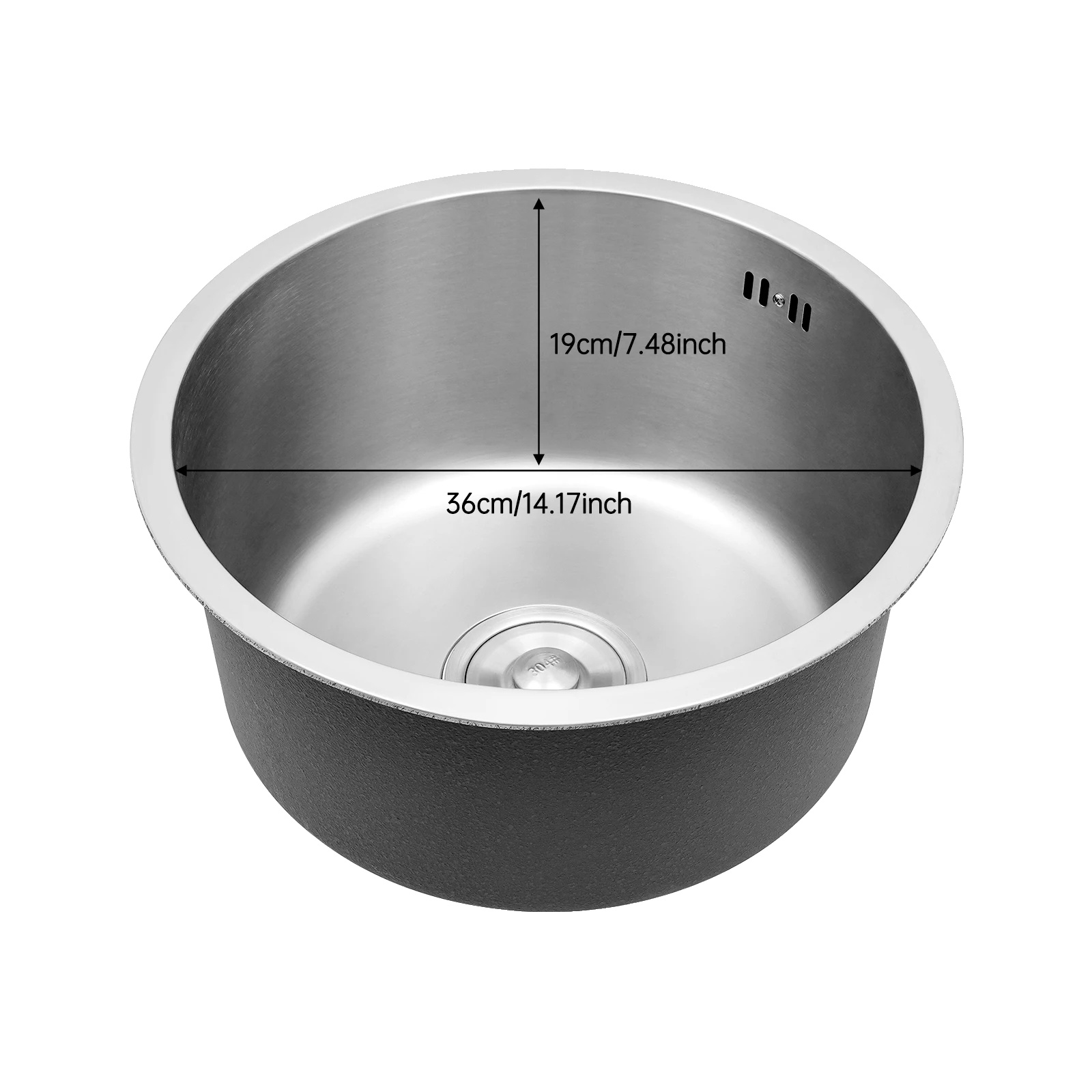 Küchenspüle, Unterbauausführung, Geräuschdämmend, Silber