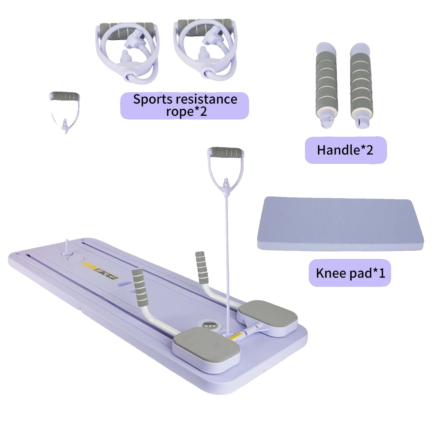 Fitnessboard, Faltbar, Einstellbarer Widerstand, Lila