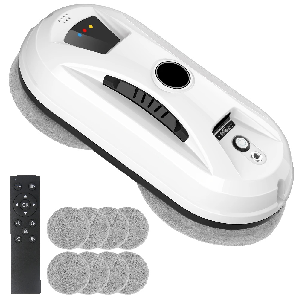 Fensterputzroboter, 5600 Pa Saugkraft, Drei Automatische Reinigungsmodi, Weiß, Eu