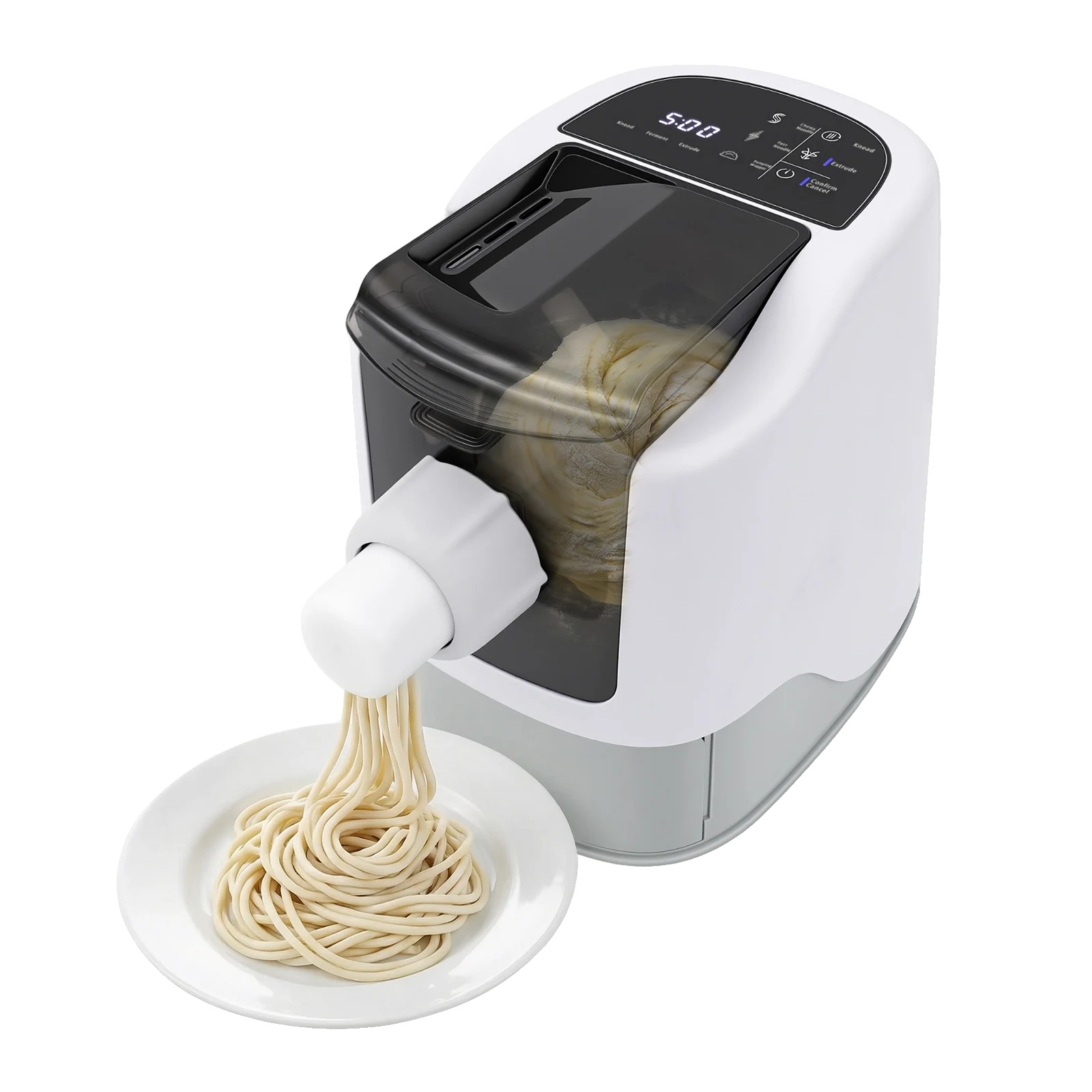 Nudelmaschine, 260 W, Automatisch, Langlebiger Edelstahl, Weiß