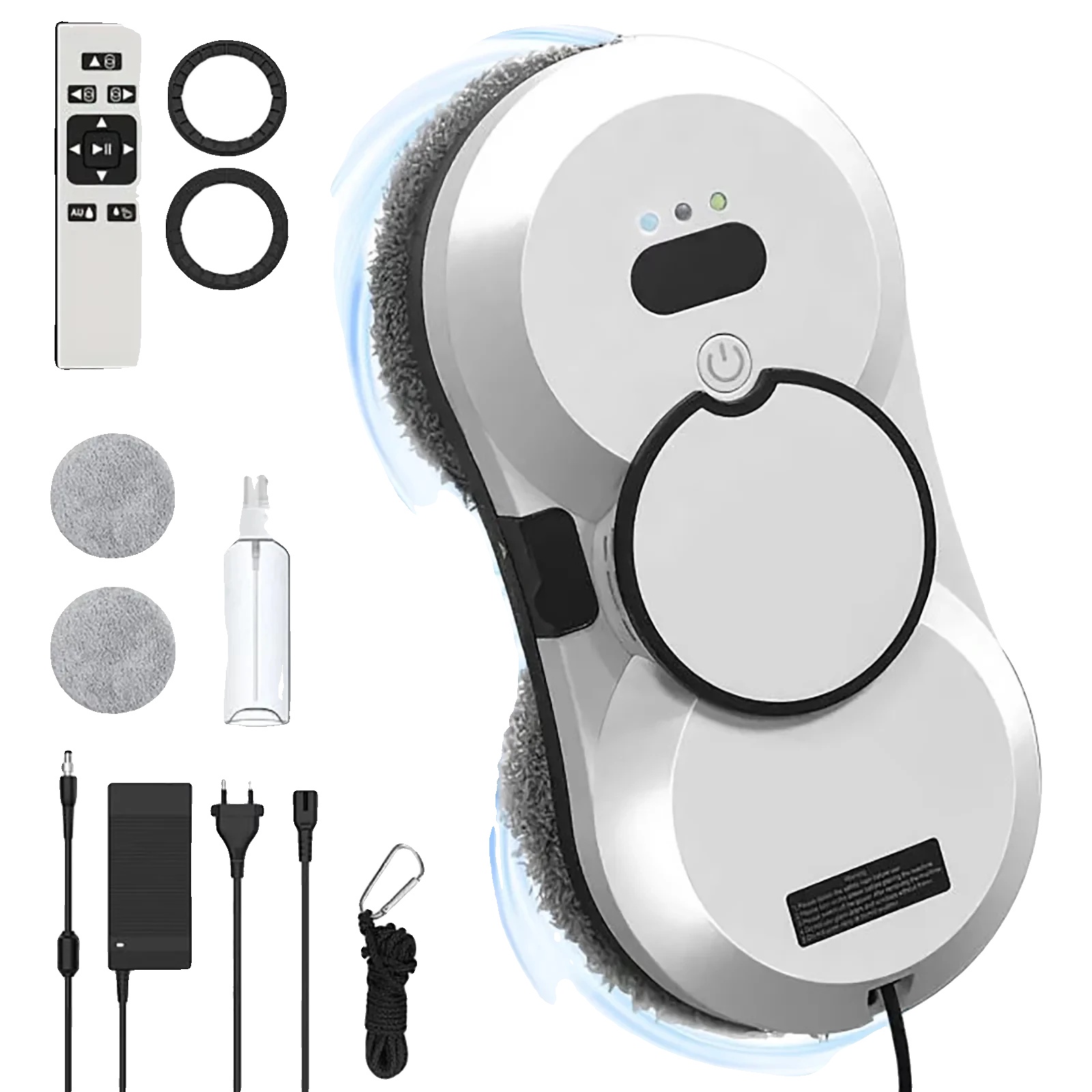 Fensterputzroboter, Automatische Wassersprühfunktion, Starke Saugkraft, 5600 Pa, Set B