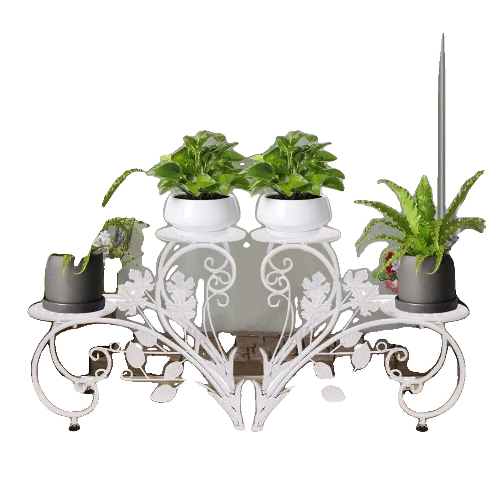Pflanzenständer, Modernes Design, 2er-set, Weiss