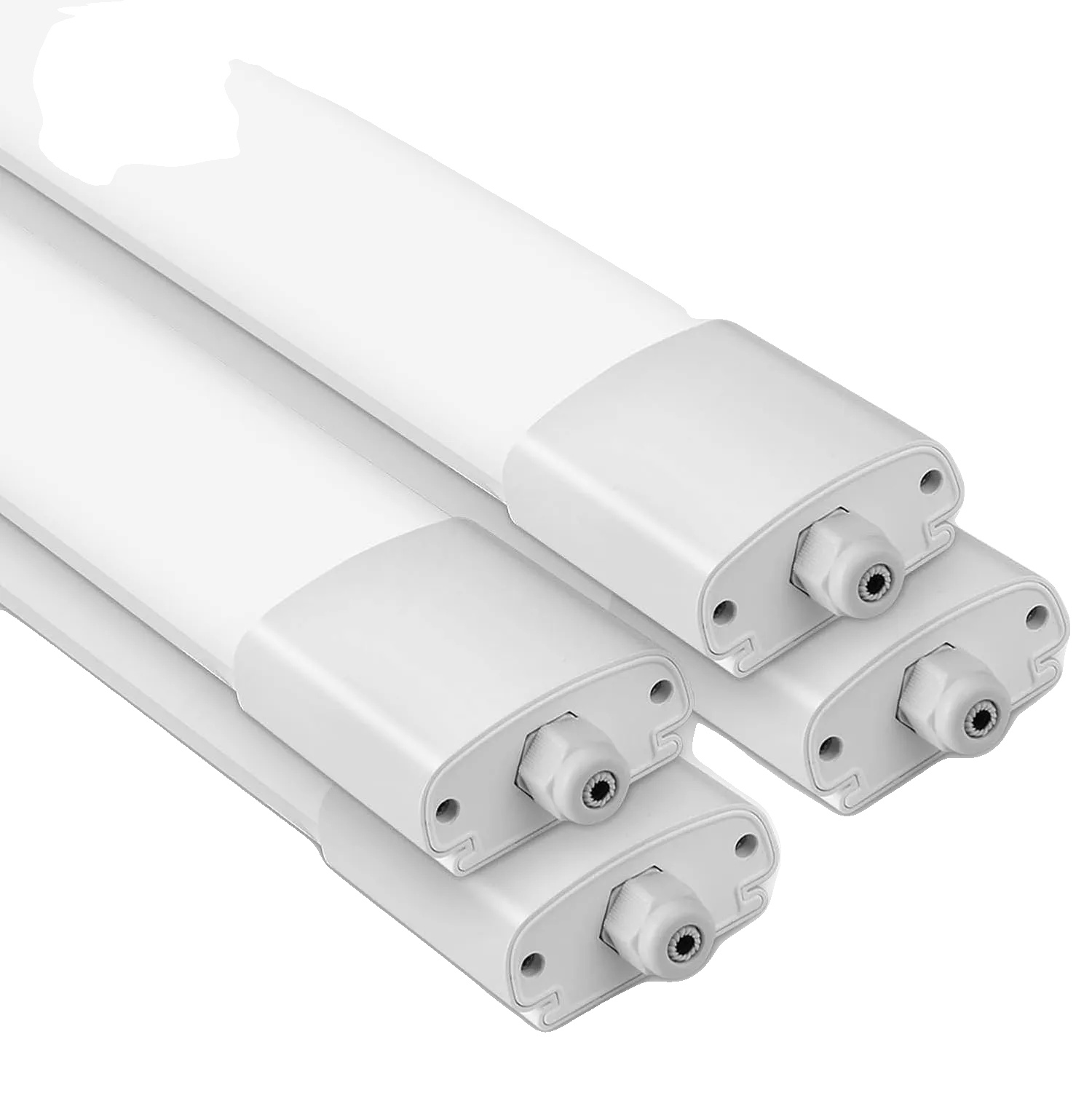 Led-badezimmerleuchte, Wasserdicht, Verbindbar, 4er-pack, Weiß, 31–40 W