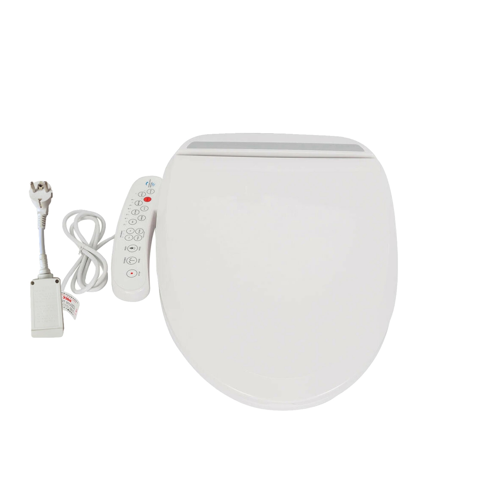 Intelligenter Wc-sitz, Einstellbare Temperatur, Integriertes Bidet, Weiss