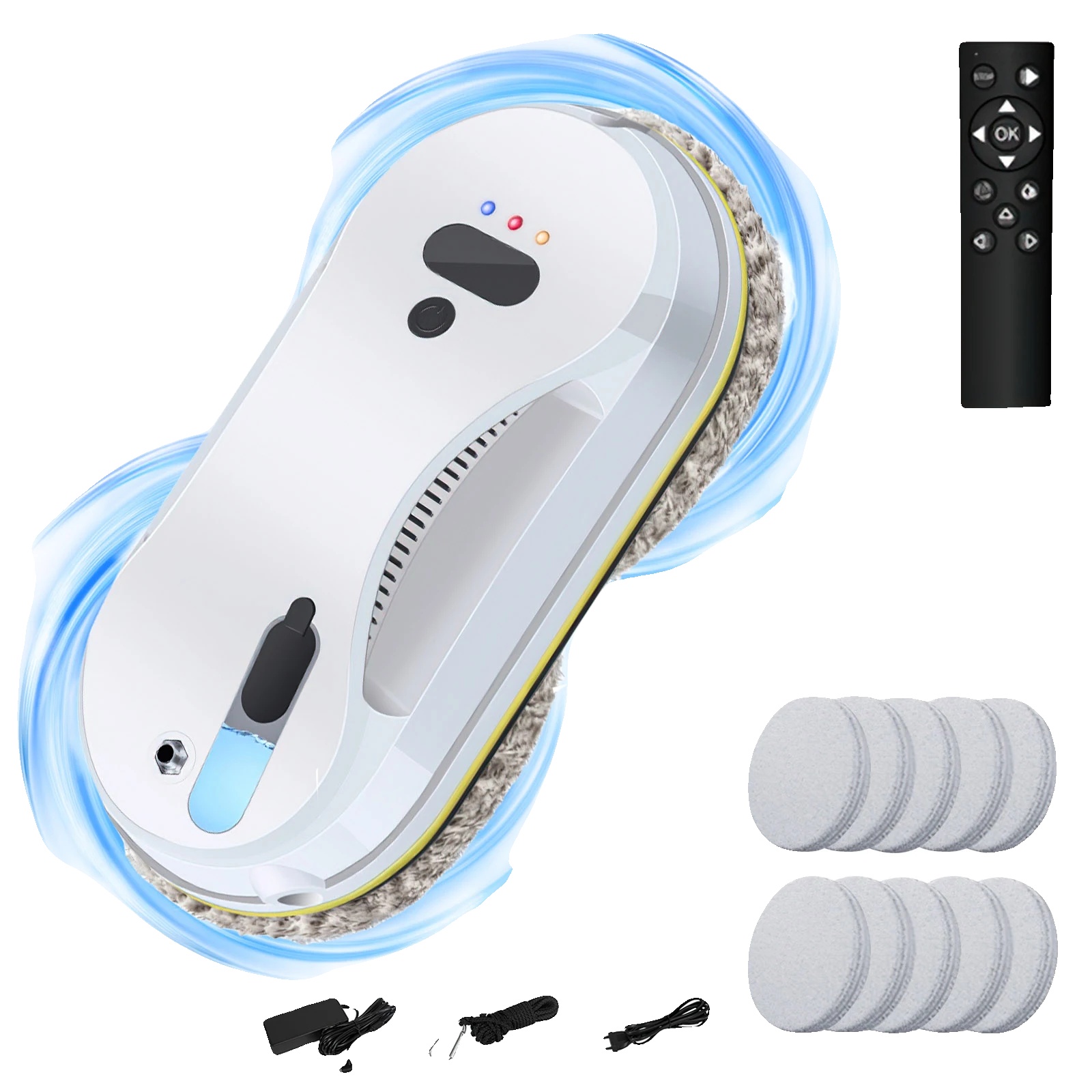 Fensterputzroboter, Hohe Saugkraft, Fernbedienungsfunktion, 3800 Pa (wassersprühversion), Ja-b