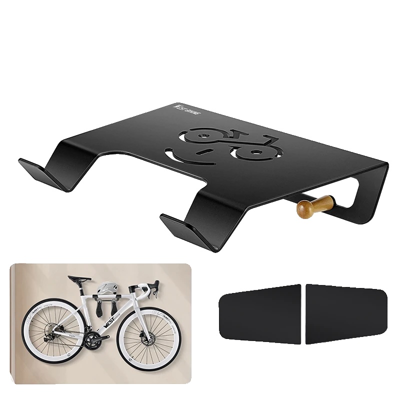 Wandmontierter Fahrradständer, Robuste Konstruktion, Weiß