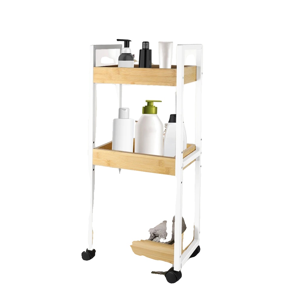 Badezimmerwagen, Platzsparendes Design, Robuste Konstruktion, Weiß