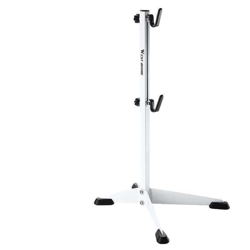 Fahrradständer, Robuste Stahlkonstruktion, Platzsparendes Design, Weiss