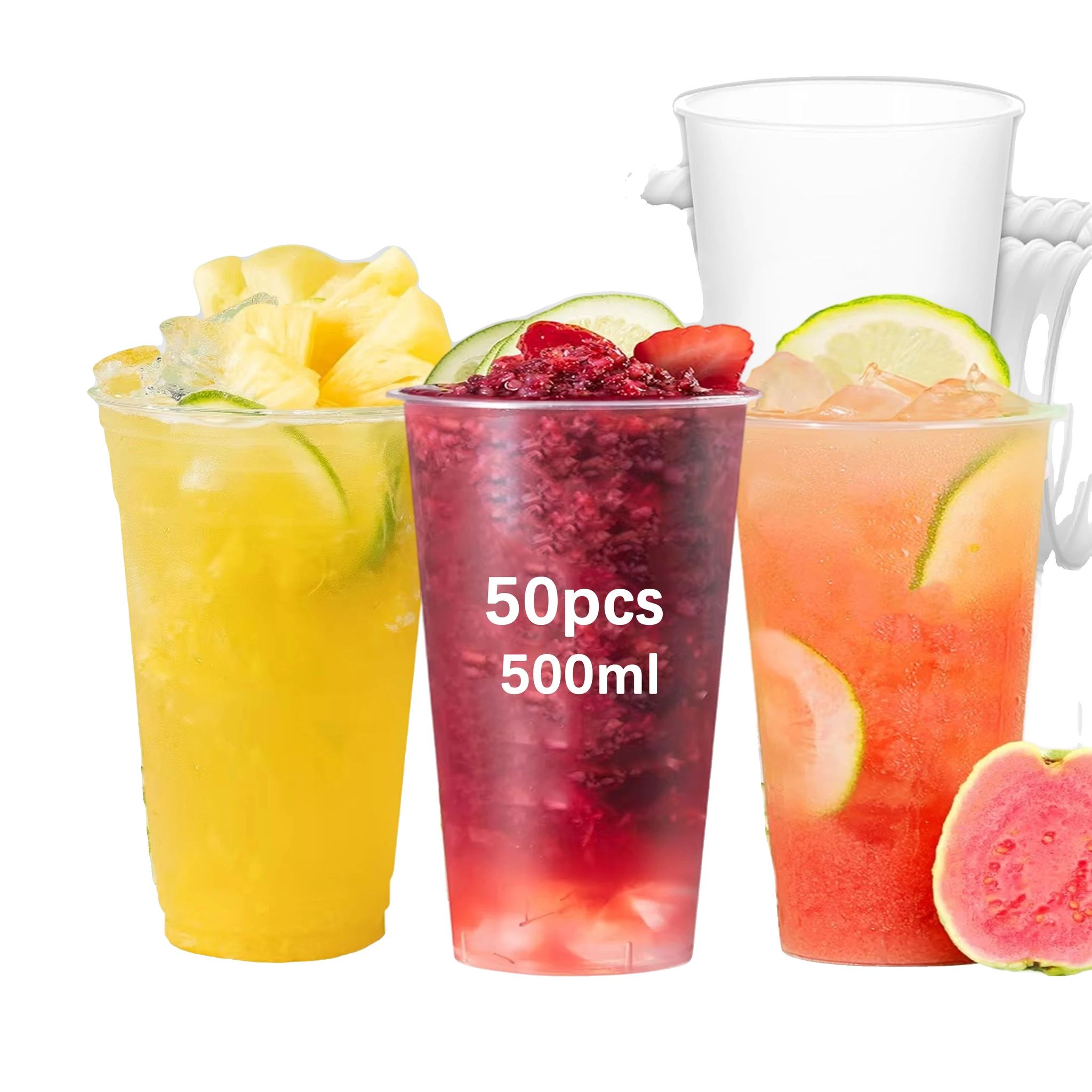 Perfekte Becher, 500 Ml Fassungsvermögen, Umweltfreundliches Design, 50 Stück, 500 Ml-a