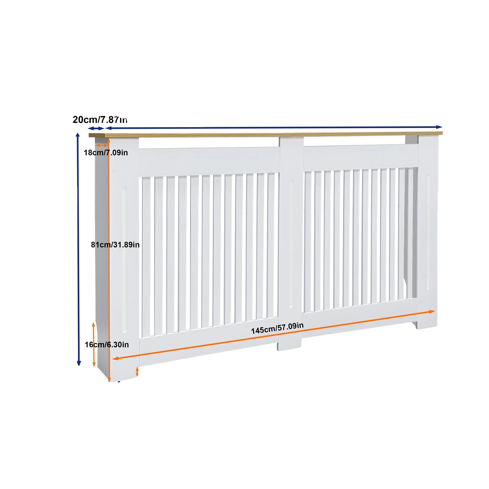 Heizkörperverkleidung, Modernes Minimalistisches Design, Vielseitige Kompatibilität, L