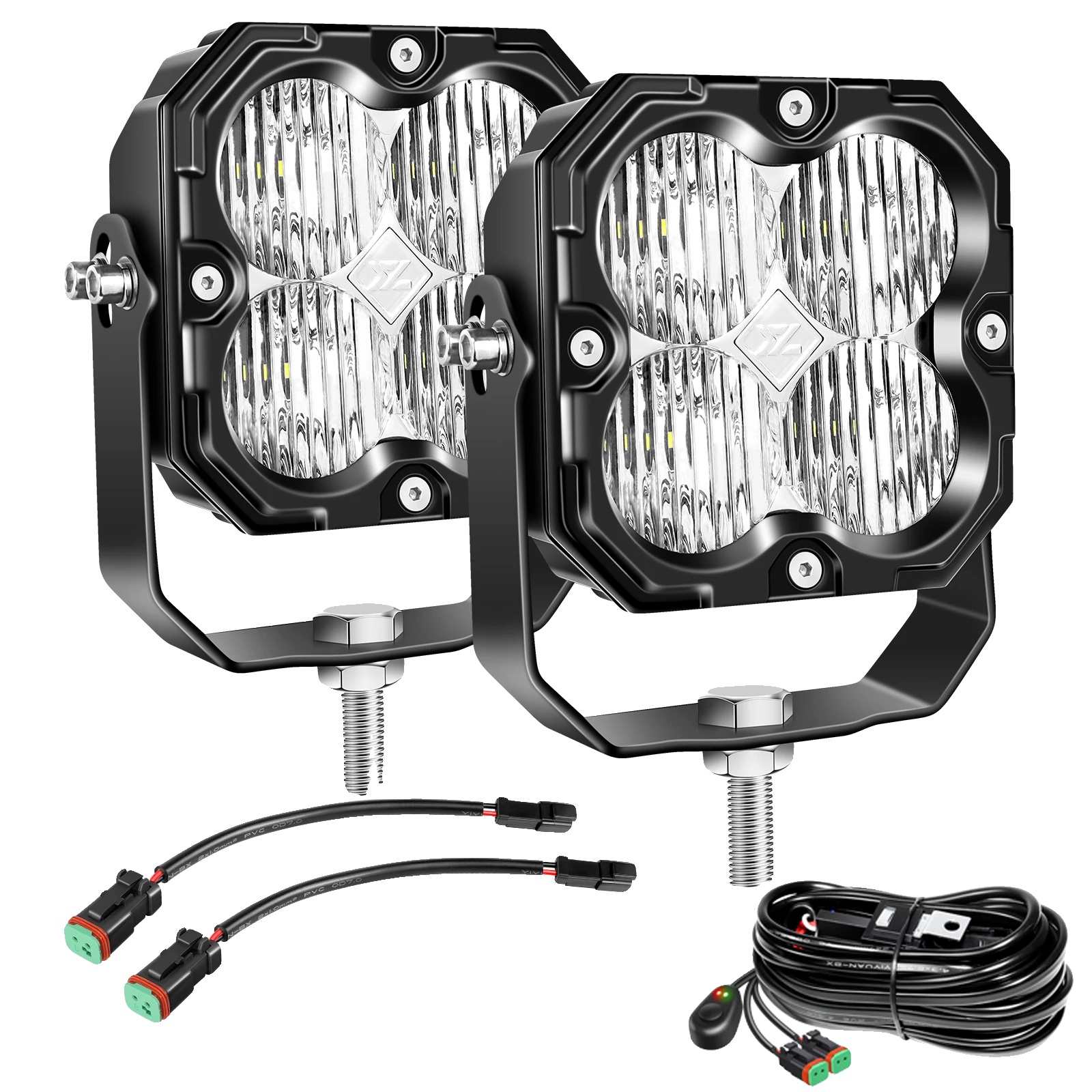 Arbeitsleuchte, 30 W, 5500 K, 2 X 30 W Flutlichtstrahler Mit Dt-kabel, 3000 Lm
