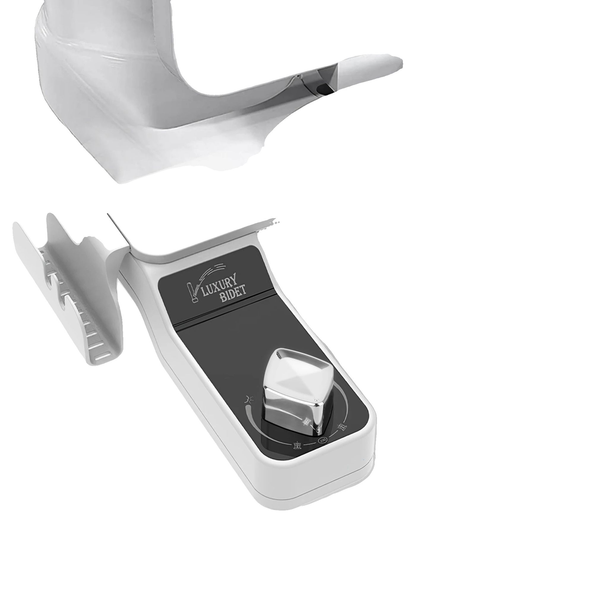 Bidet-wc-zubehör, Selbstreinigende Düsen, Einstellbarer Wasserdruck, Weiss, G3/8