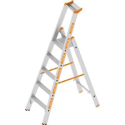 Layher - Le To - Stufen - Stehleiter einseitig 5 Stufen
