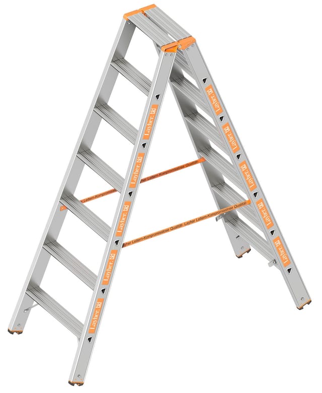 Le Topic - Stufen - Stehleiter 2X7 Stufen - Layher