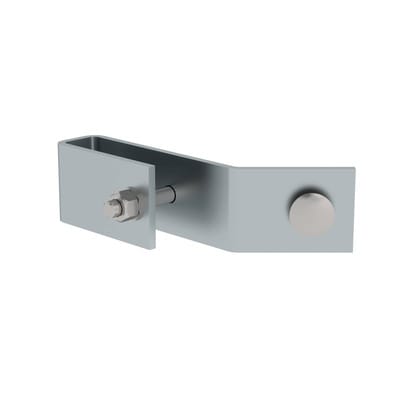 Munk - Günzburger Steigtechnik Schienenbefestigung für Leiterholm 50 x 20 mm Stahl verzinkt - 077545