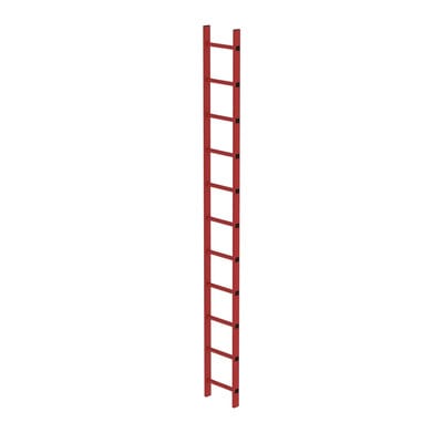 Günzburger Steigtechnik - Schachtleiter gfk 300 mm lichte Weite 11 Sprossen - 064011