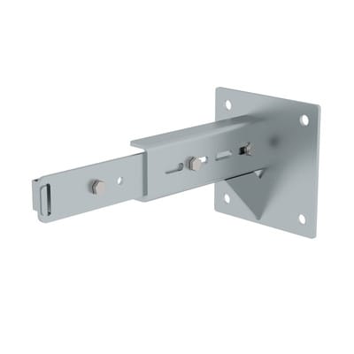 Wandhalter mit Klemmbügel verstellbar Stahl verzinkt 375 - 500 mm - 063269 - Günzburger Steigtechnik