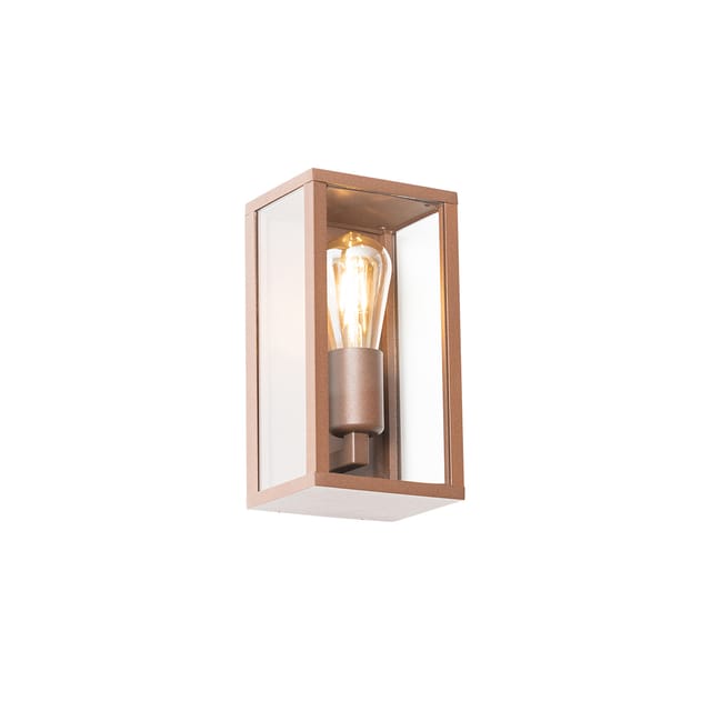 Smarte Wandleuchte rostbraun 26 cm IP44 inkl. wlan ST64 - Charlois