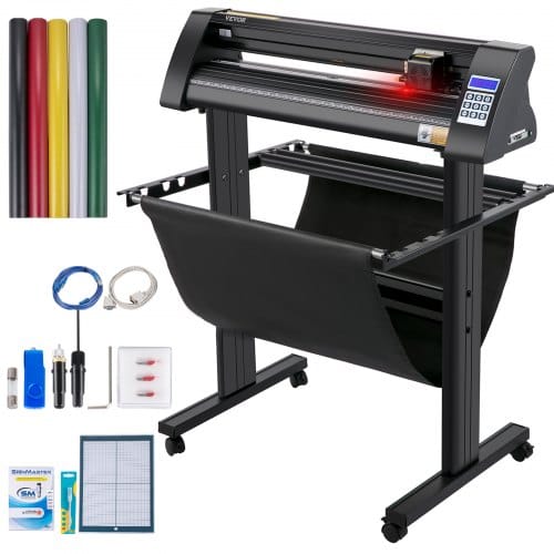 Vinyl Schneideplotter Max. Papiereinzug 720 mm, Folienplotter Schneidkraft 500 g, Plotterschneider mit optisches Auge, Signmaster-Software,