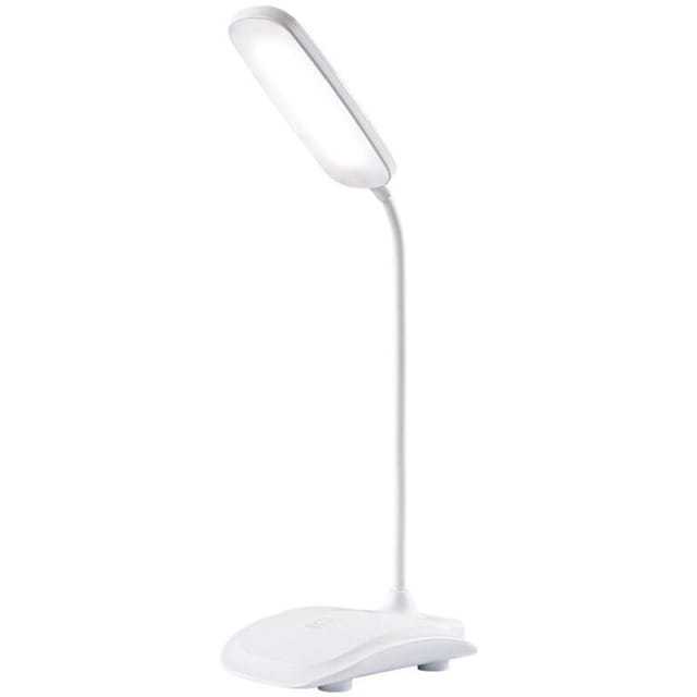 Dreistufig dimmbare LED-Leseleuchte mit Touch-Funktion, USB-Ladeanschluss (2400 mAh, weißes Lademodell mit dreistufiger Farbdimmung)