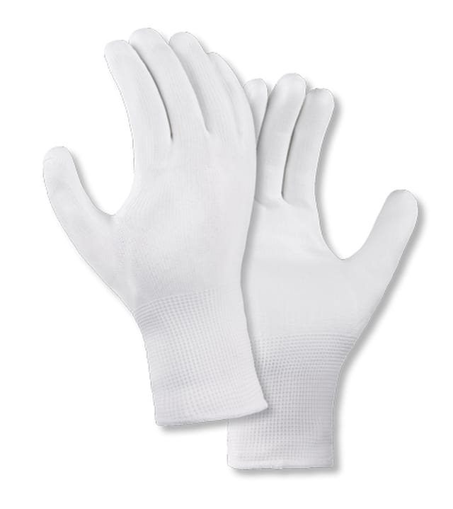 TeXXor® Polyester-Strickhandschuhe polyurethan beschichtet weiß/weiß Gr. 7