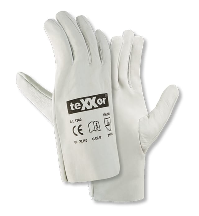 TeXXor® Ziegen-/Schafsvollleder-Handschuhe, Kat. 2, ungefüttert 126011 Gr.11