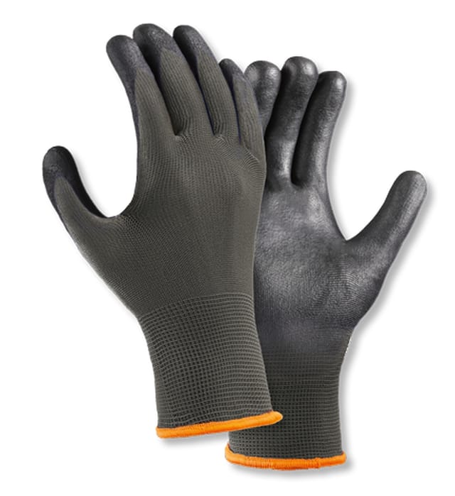 Texxor® Polyester-strickhandschuhe Polyurethan Beschichtet, Grau/grau