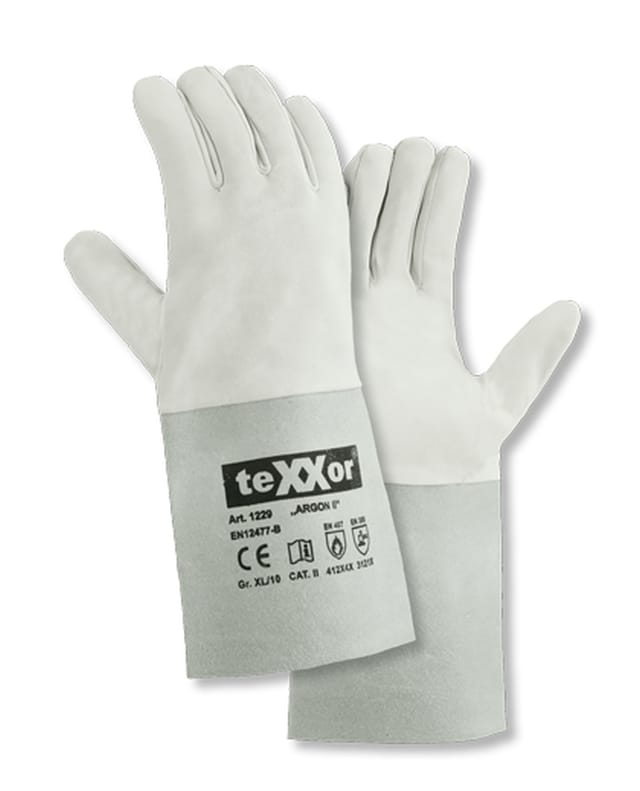 teXXor® Schweißerhandschuh ARGON II Kat. 2, 122912 Gr.12 Ziegen-/Schafsnappaled