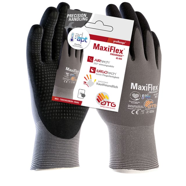 ATG 257610 Gr.10 42-844HCT, MaxiFlex® Endurance™ AD-APT®, Nylon-Strickhandschuh