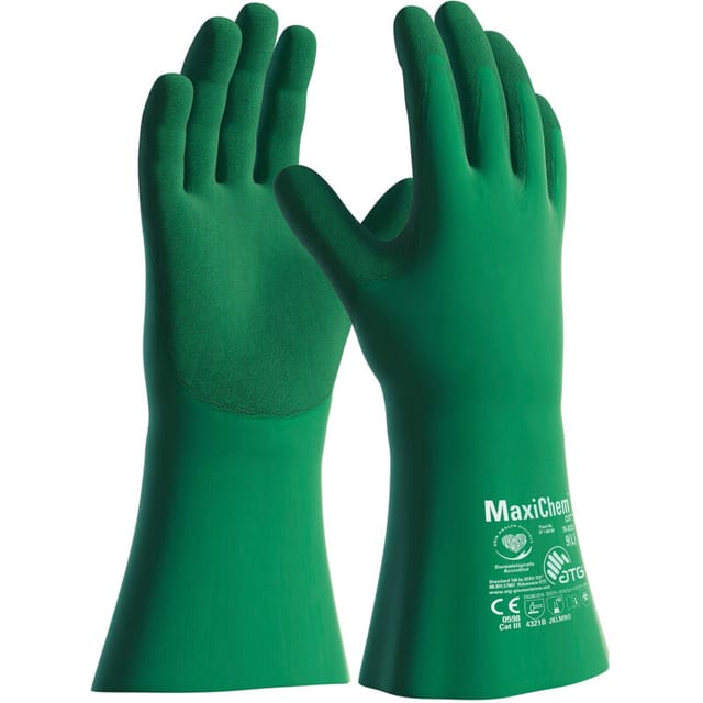 12 Paar MaxiChem® Cut Chemikalienschutz-Handschuhe (76-833) Größe 11