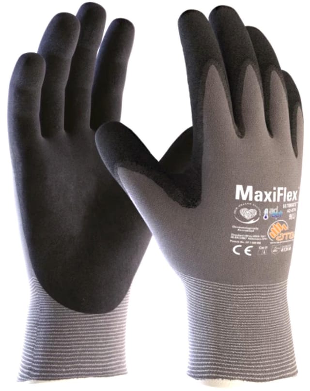 ATG - MaxiFlex® Ultimate™ ad-apt® Nylon-Strickh. (42-874 hct), SB-Verp. Gr. 8