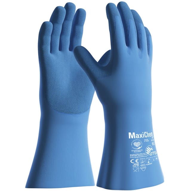 MaxiChem® Cut™ Chemikalienschutz-Handschuhe (76-733), Blau/Blau
