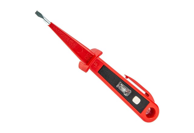 Eurotools - Spannungsprüfer Phasenprüfer 250 v, Schlitz - Schraubendreher 150 mm