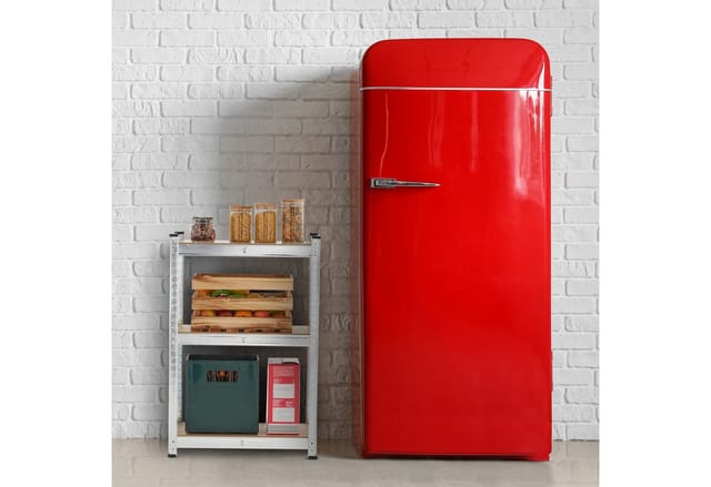 Schwerlastregal, HxBxT: 180x60x30 cm, 500 kg, verzinkter Stahl, Lagerregal Keller, Garage, zum Stecken, silber - Relaxdays